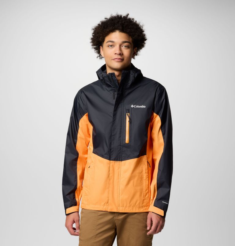 Men's Pouring Adventure III Waterproof Hiking Jacket, Color: Black, Koi, image 1
