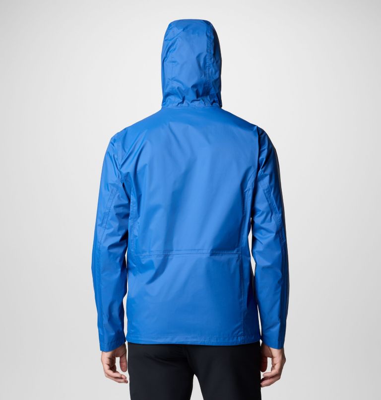 Men's Pouring Adventure III Waterproof Hiking Jacket, Color: Mountain Blue, image 3