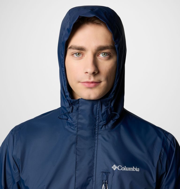 Men's Pouring Adventure III Waterproof Hiking Jacket, Color: Collegiate Navy, image 5