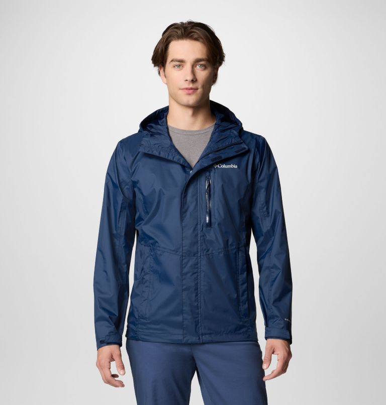 Men's Pouring Adventure III Waterproof Hiking Jacket, Color: Collegiate Navy, image 1