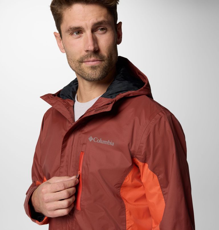 Giacca impermeabile da hiking Pouring Adventure III da uomo, Color: Spice, Tuscan, image 4