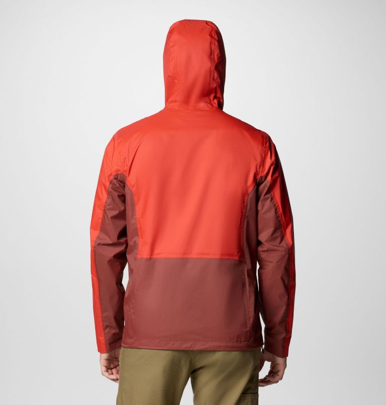 Men's Pouring Adventure III Waterproof Hiking Jacket, Color: Sail Red, Spice, image 3