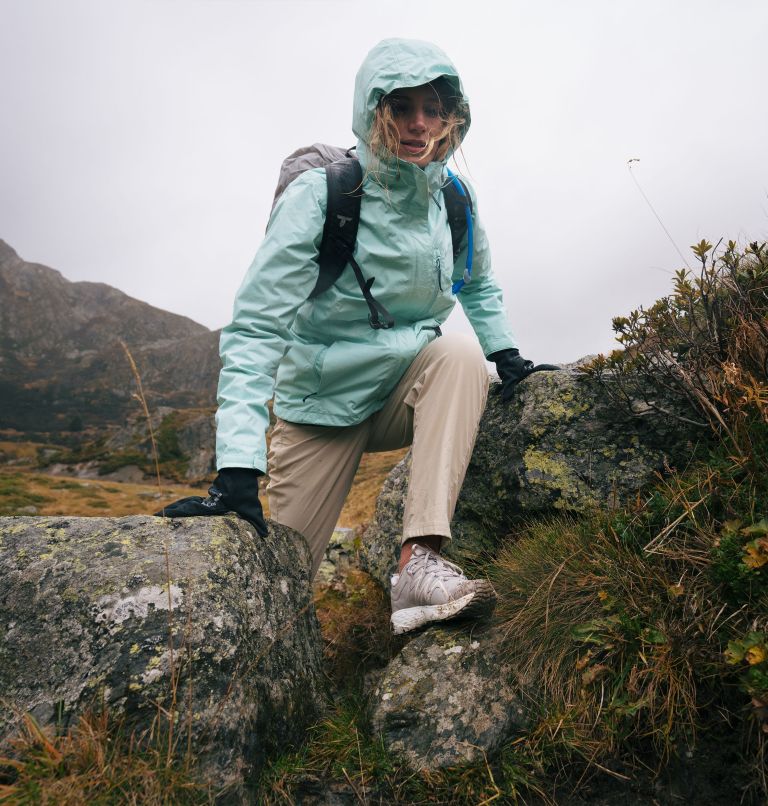 Giacca impermeabile da hiking Pouring Adventure III da donna, Color: Spray, image 7