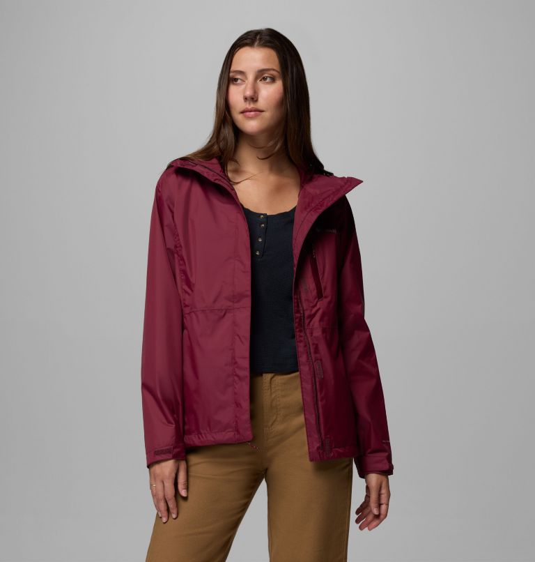 Women's Pouring Adventure III Waterproof Hiking Jacket, Color: Rich Wine, image 5