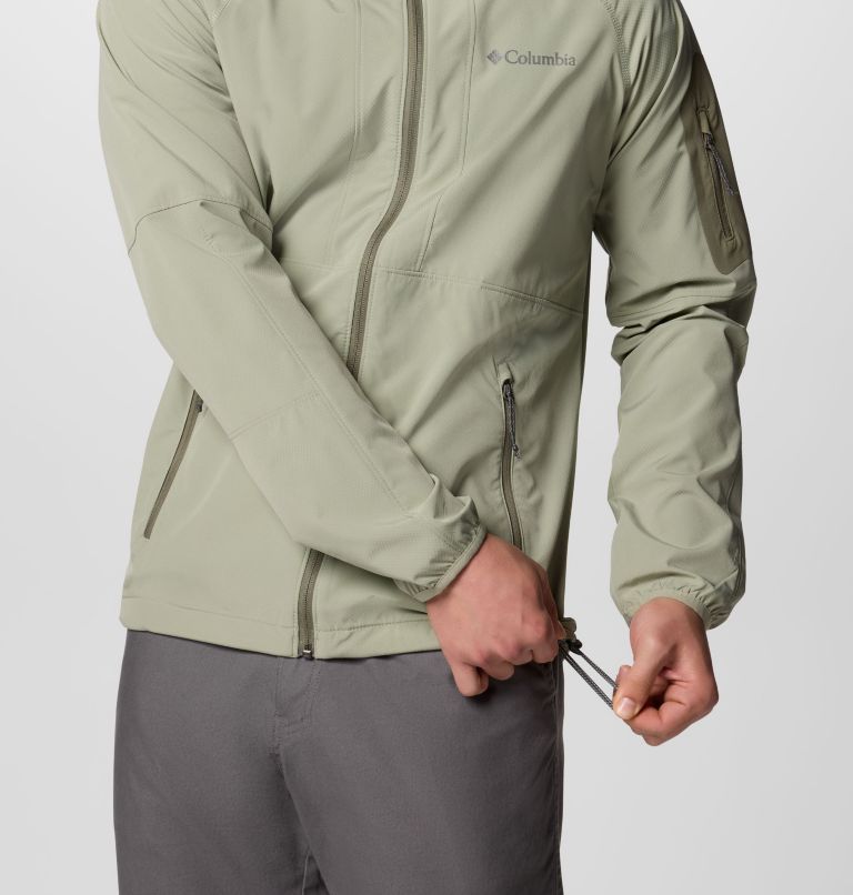 Men's Tall Heights II Hooded Softshell Hiking Jacket, Color: Safari, image 5
