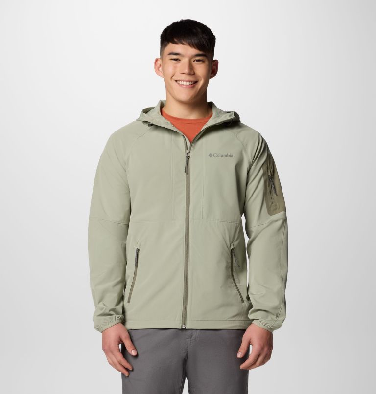 Men's Tall Heights II Hooded Softshell Hiking Jacket, Color: Safari, image 1