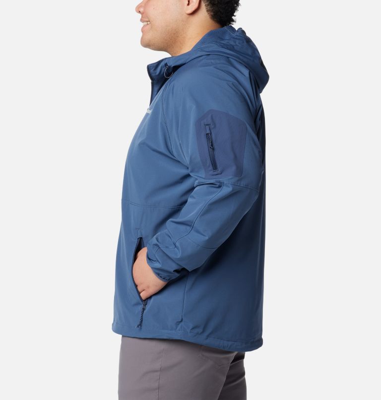 Men's Tall Heights II Hooded Softshell Jacket - Extended Size, Color: Dark Mountain, image 3