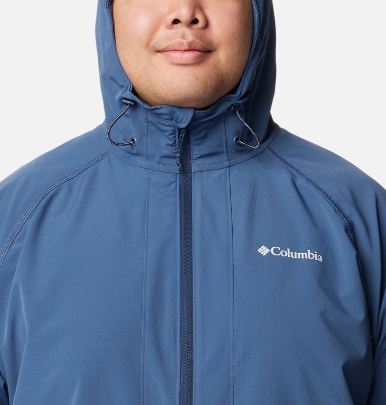 Men's Tall Heights II Hooded Softshell Jacket - Extended Size, Color: Dark Mountain, image 4