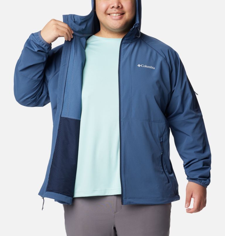 Men's Tall Heights II Hooded Softshell Jacket - Extended Size, Color: Dark Mountain, image 5