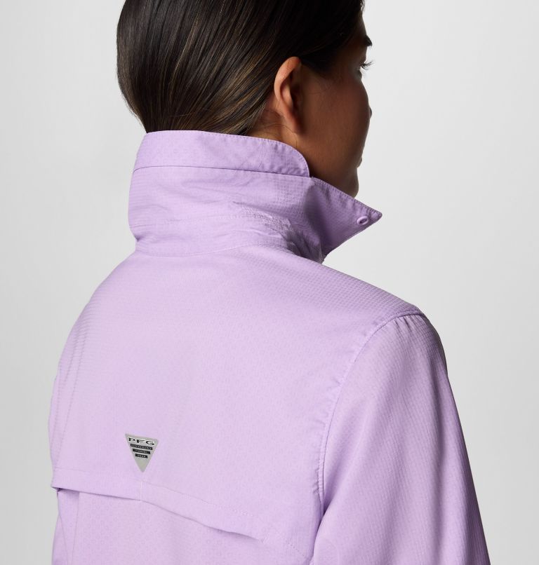 Women's PFG Shadowcaster Zero Long Sleeve Shirt, Color: Hydrangea, image 6