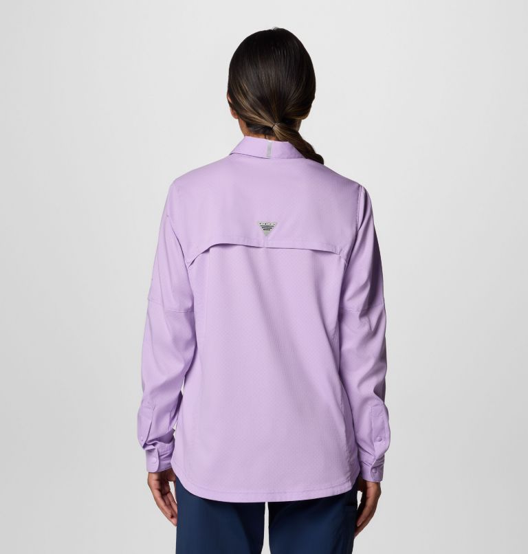 Women's PFG Shadowcaster Zero Long Sleeve Shirt, Color: Hydrangea, image 2