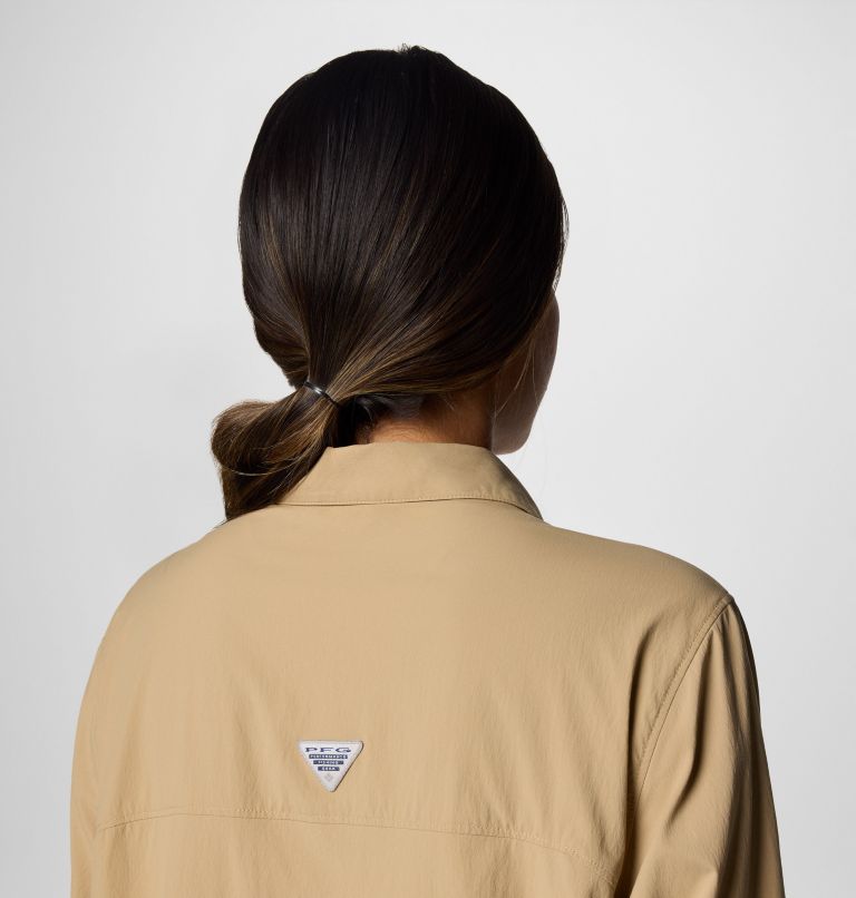 Women's PFG Wild Cast Long Sleeve Shirt, Color: Beach, image 5