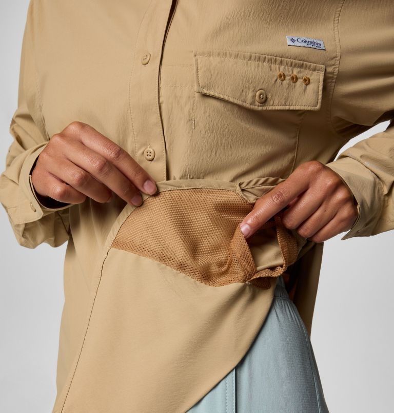 Women's PFG Wild Cast Long Sleeve Shirt, Color: Beach, image 6