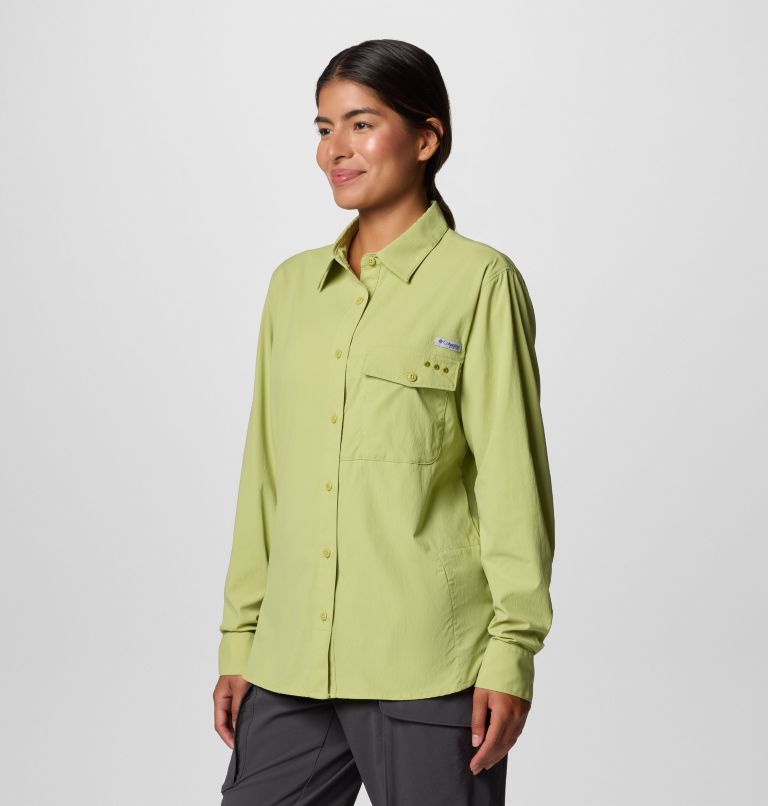 Women's PFG Wild Cast Long Sleeve Shirt, Color: Pear, image 3