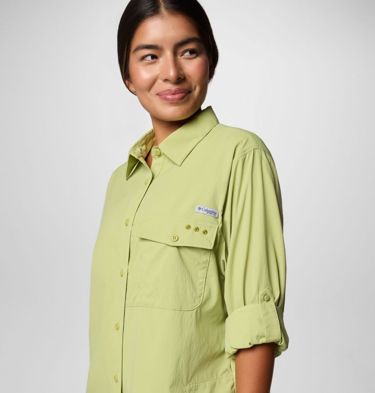 Women's PFG Wild Cast Long Sleeve Shirt, Color: Pear, image 4