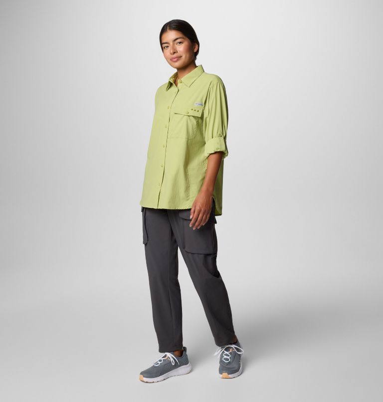 Women's PFG Wild Cast Long Sleeve Shirt, Color: Pear, image 7