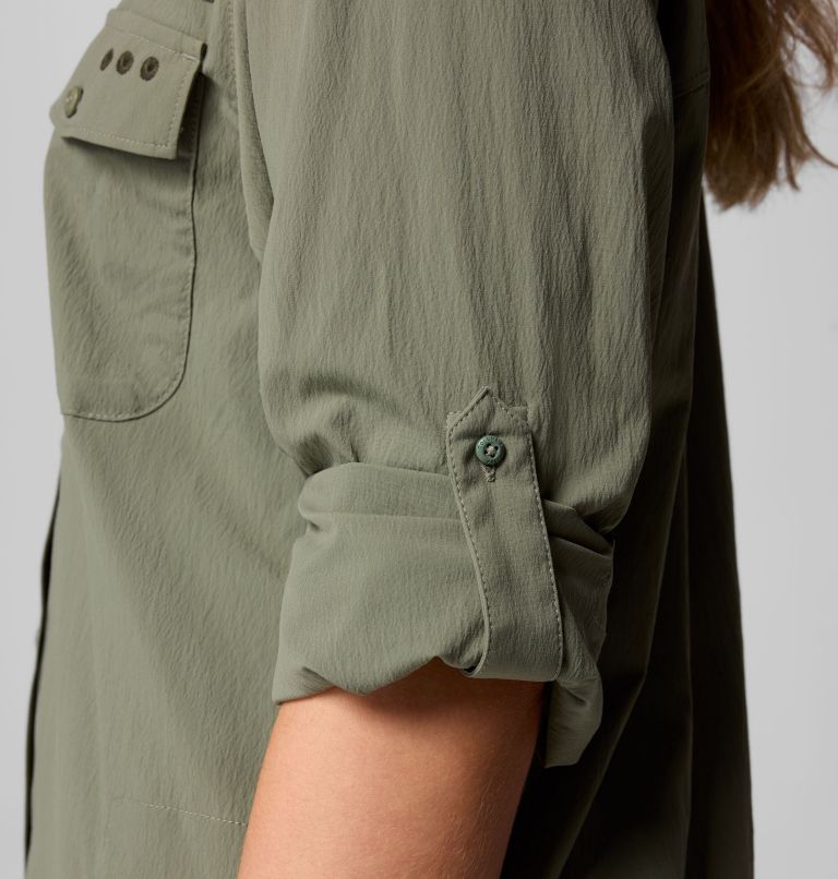 Women's PFG Wild Cast Long Sleeve Shirt, Color: Cypress, image 6