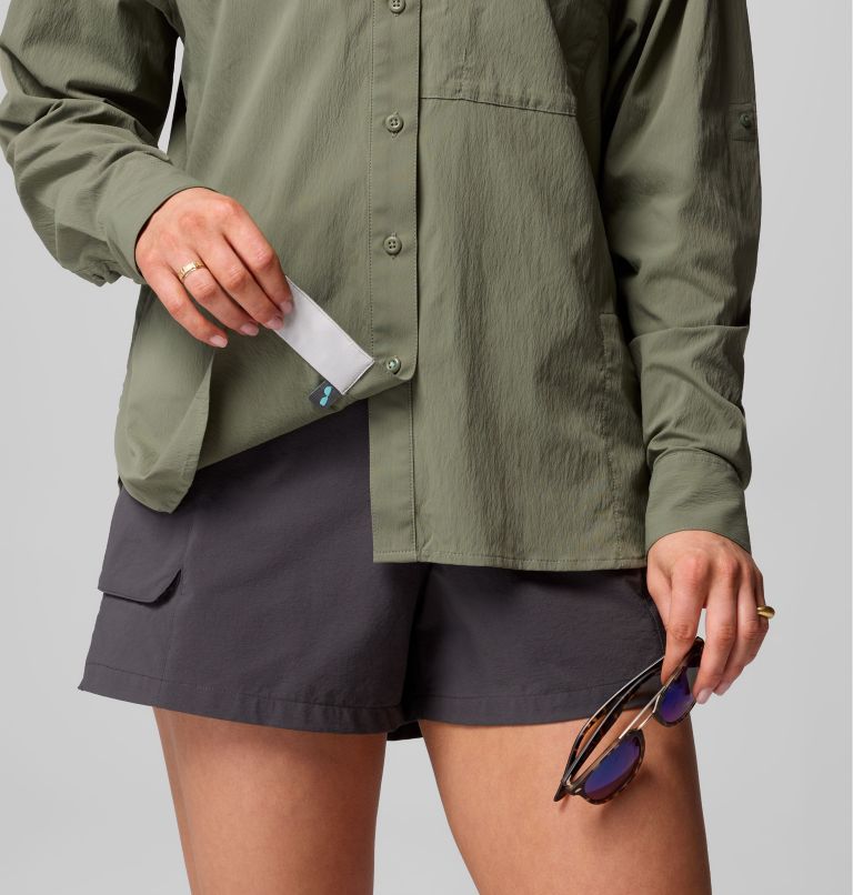 Women's PFG Wild Cast Long Sleeve Shirt, Color: Cypress, image 8
