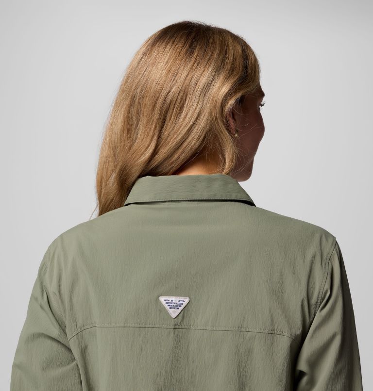 Women's PFG Wild Cast Long Sleeve Shirt, Color: Cypress, image 9