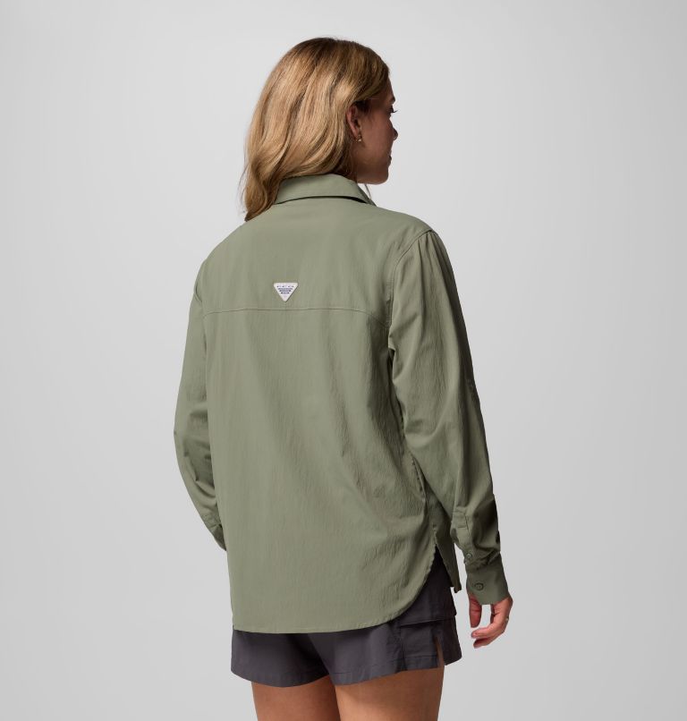 Women's PFG Wild Cast Long Sleeve Shirt, Color: Cypress, image 3
