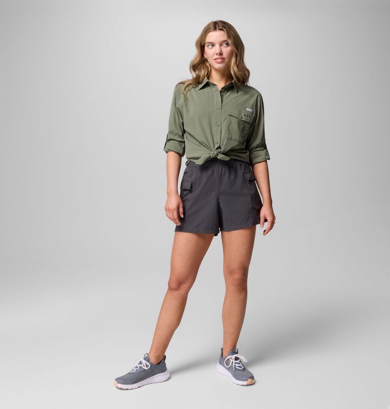 Women's PFG Wild Cast Long Sleeve Shirt, Color: Cypress, image 2