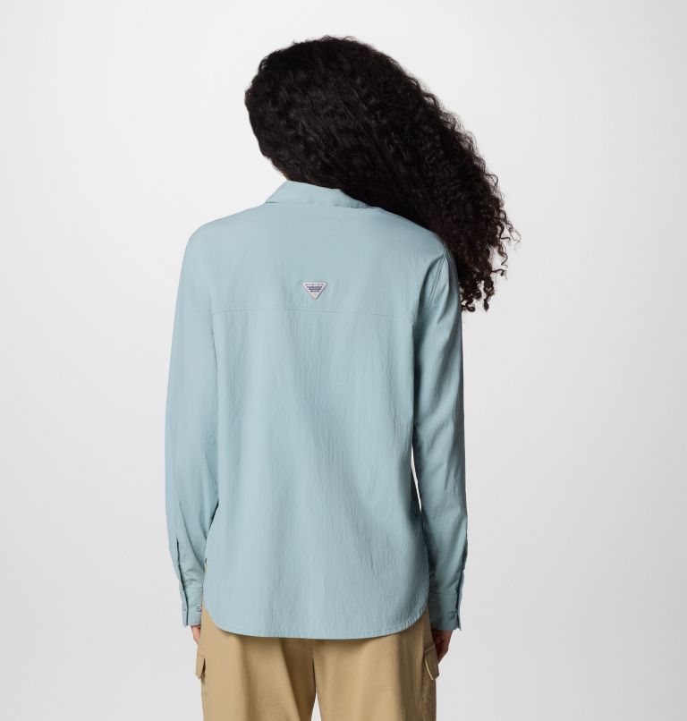 Women's PFG Wild Cast Long Sleeve Shirt, Color: Crushed Blue, image 2