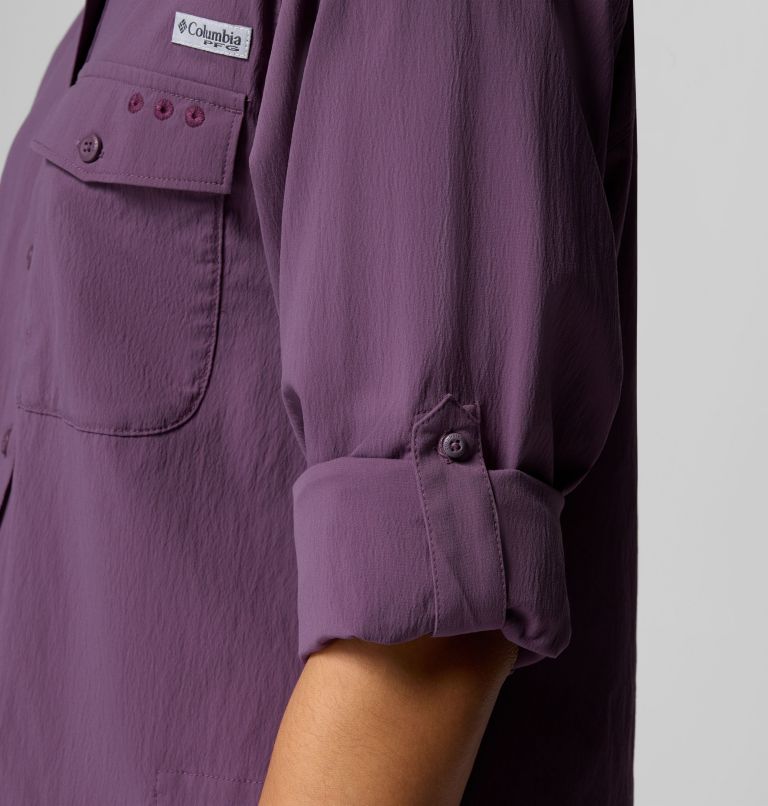 Women's PFG Wild Cast Long Sleeve Shirt, Color: Dusty Purple, image 7