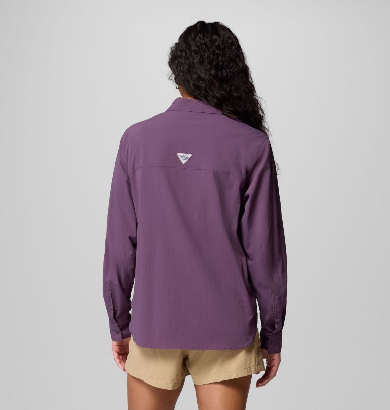 Women's PFG Wild Cast Long Sleeve Shirt, Color: Dusty Purple, image 3