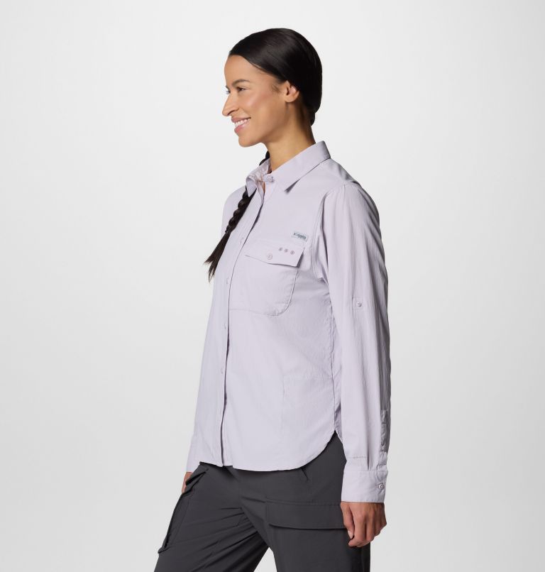 Women's PFG Wild Cast Long Sleeve Shirt, Color: Lavender Pearl, image 3