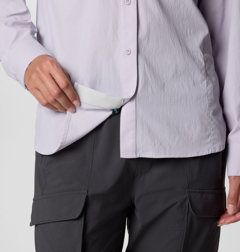 Women's PFG Wild Cast Long Sleeve Shirt, Color: Lavender Pearl, image 7