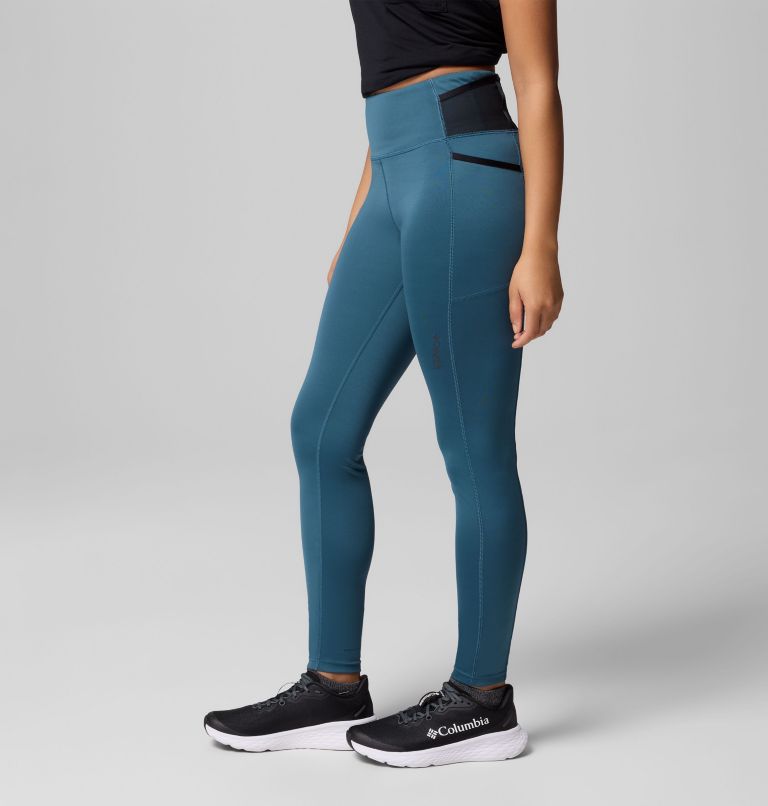 Women's Summit Valley Leggings, Color: Everblue, Black, image 4