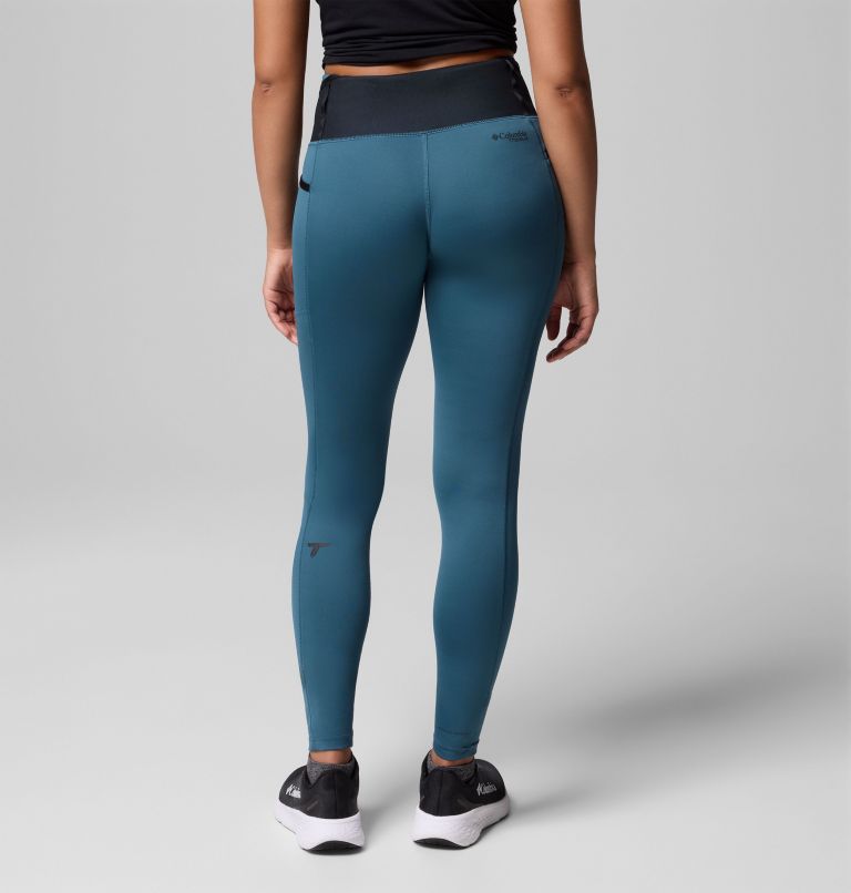 Women's Summit Valley Leggings, Color: Everblue, Black, image 3