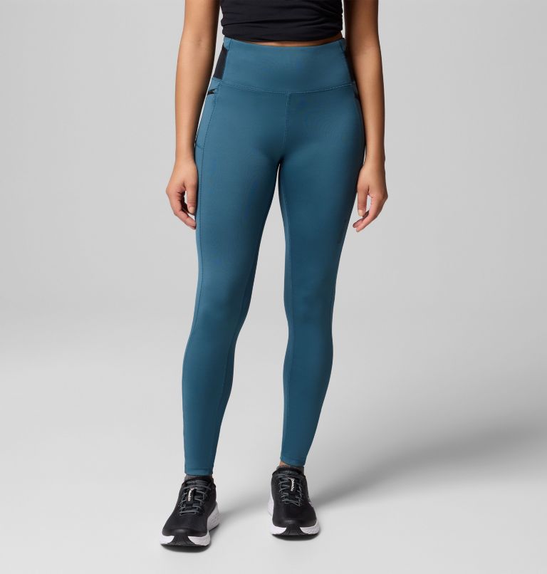 Women's Summit Valley Leggings, Color: Everblue, Black, image 1