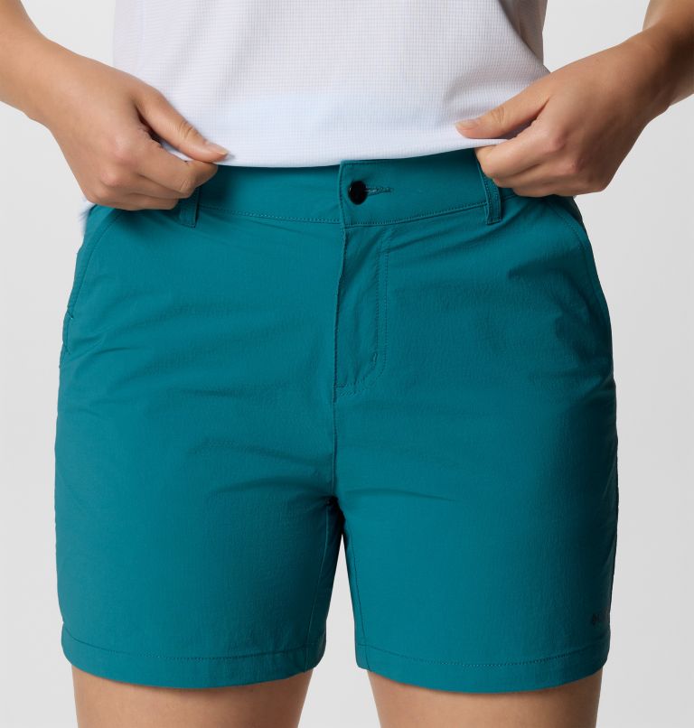 Women's Summit Valley Hiking Shorts II, Color: River Blue, image 4