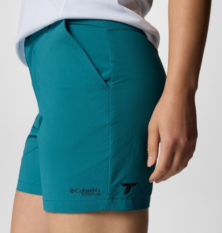 Women's Summit Valley Hiking Shorts II, Color: River Blue, image 6