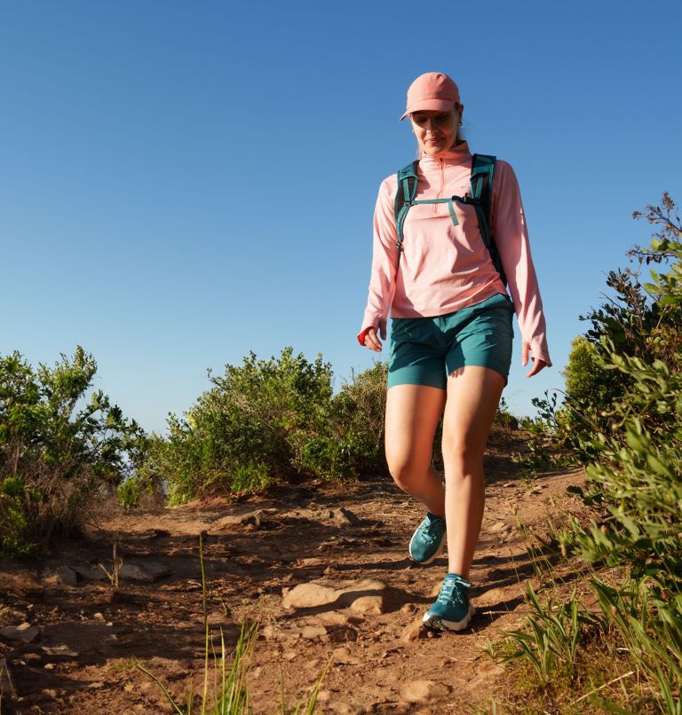 Women's Summit Valley Hiking Shorts II, Color: River Blue, image 9