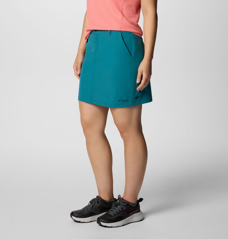 Falda-pantalón de senderismo Summit Valley II para mujer, Color: River Blue, image 3