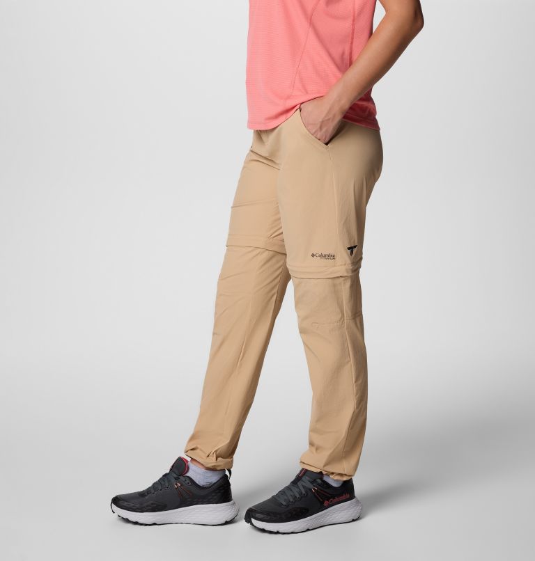 Women's Summit Valley II Convertible Hiking Trousers, Color: Canoe, image 4