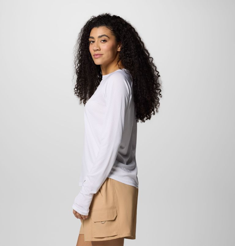 Women's Bogata Bay Long Sleeve Shirt, Color: White, image 3