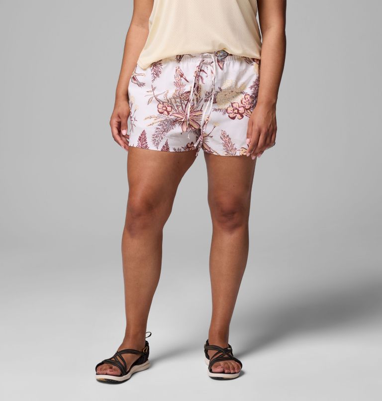 Women's Bogata Bay Print Shorts II - Plus Size, Color: Sea Salt Outbacked, image 1