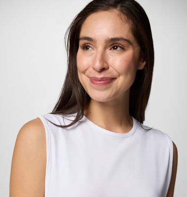 Women's Chill River II Technical Tank, Color: White, image 8