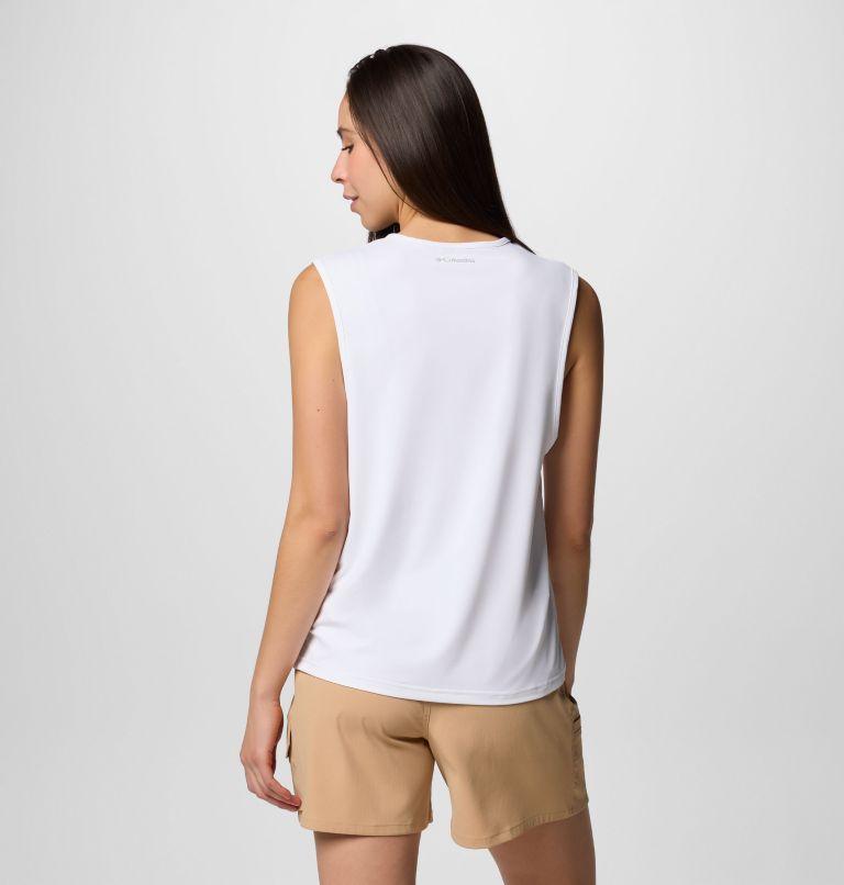 Camiseta técnica de tirantes Chill River II para mujer, Color: White, image 2