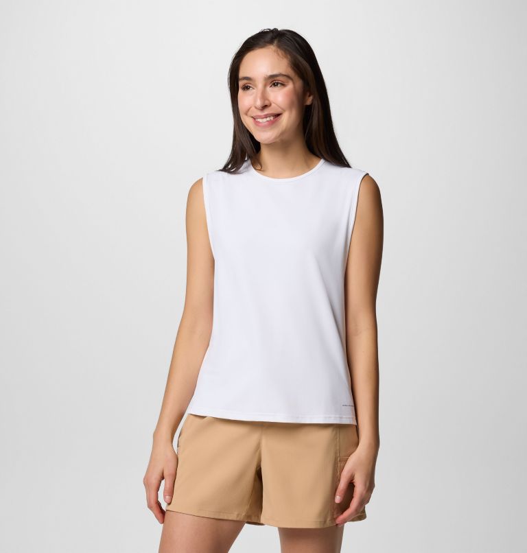 Camiseta técnica de tirantes Chill River II para mujer, Color: White, image 1