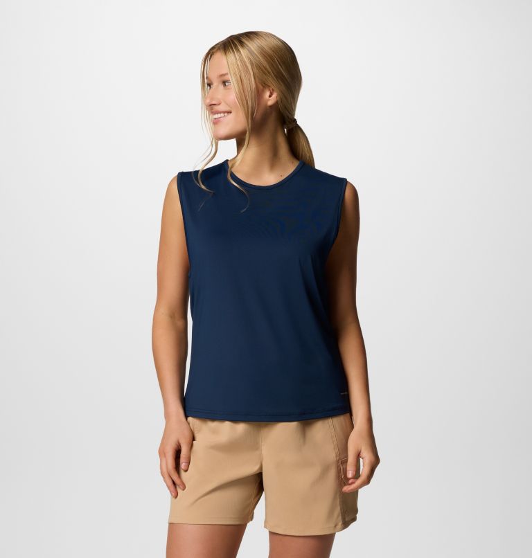 Chill River II technisches Tank-Top für Frauen, Color: Collegiate Navy, image 1