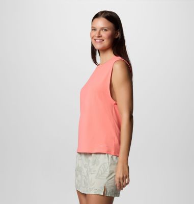 Women's Chill River II Technical Tank, Color: Alpenglow, image 3