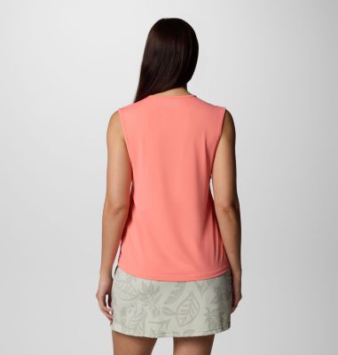 Women's Chill River II Technical Tank, Color: Alpenglow, image 2