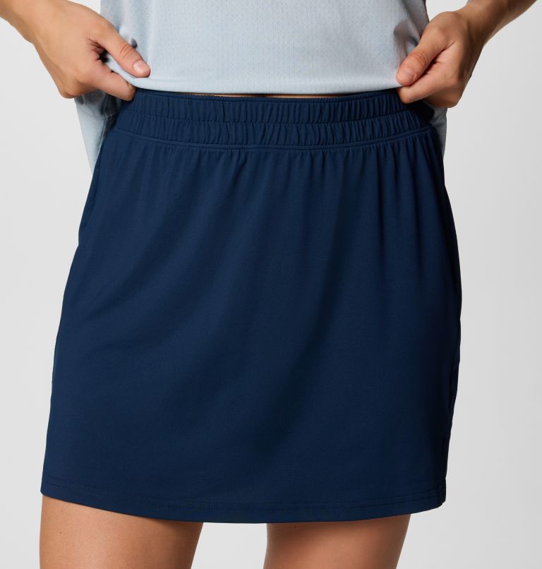 Women's Chill River Technical Hiking Skort, Color: Collegiate Navy, image 4