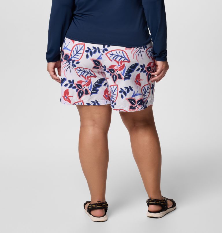 Women's Sandy River Printed Shorts III - Plus Size, Color: White Pasteled, image 2