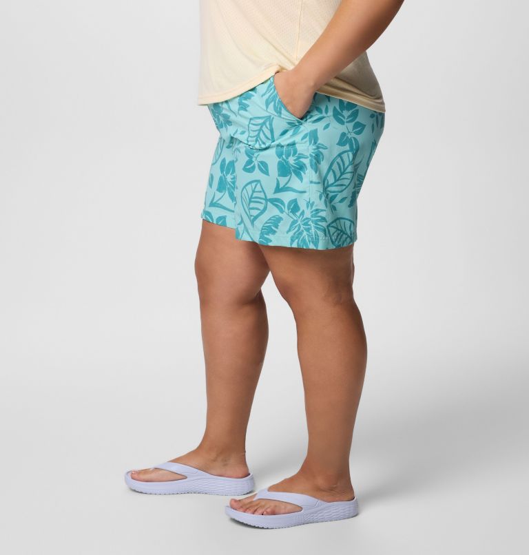 Women's Sandy River Printed Shorts III - Plus Size, Color: Spray Pasteled Tonal, image 3