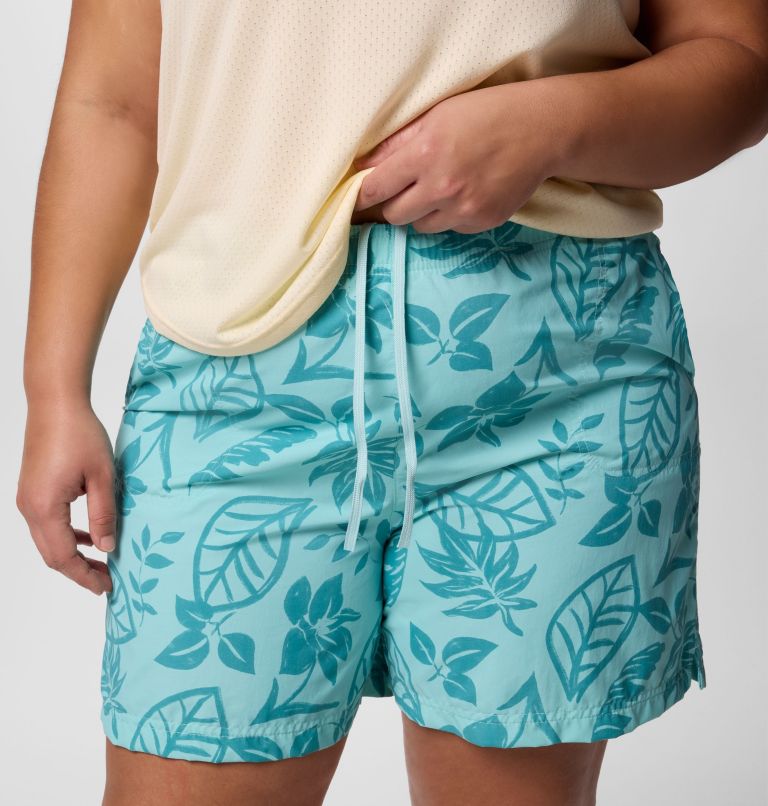 Women's Sandy River Printed Shorts III - Plus Size, Color: Spray Pasteled Tonal, image 4